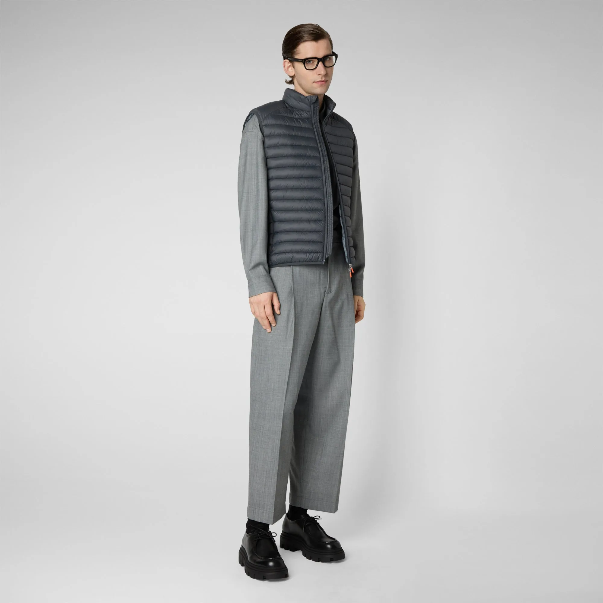 Gilet imbottito uomo Adam grigio tempesta