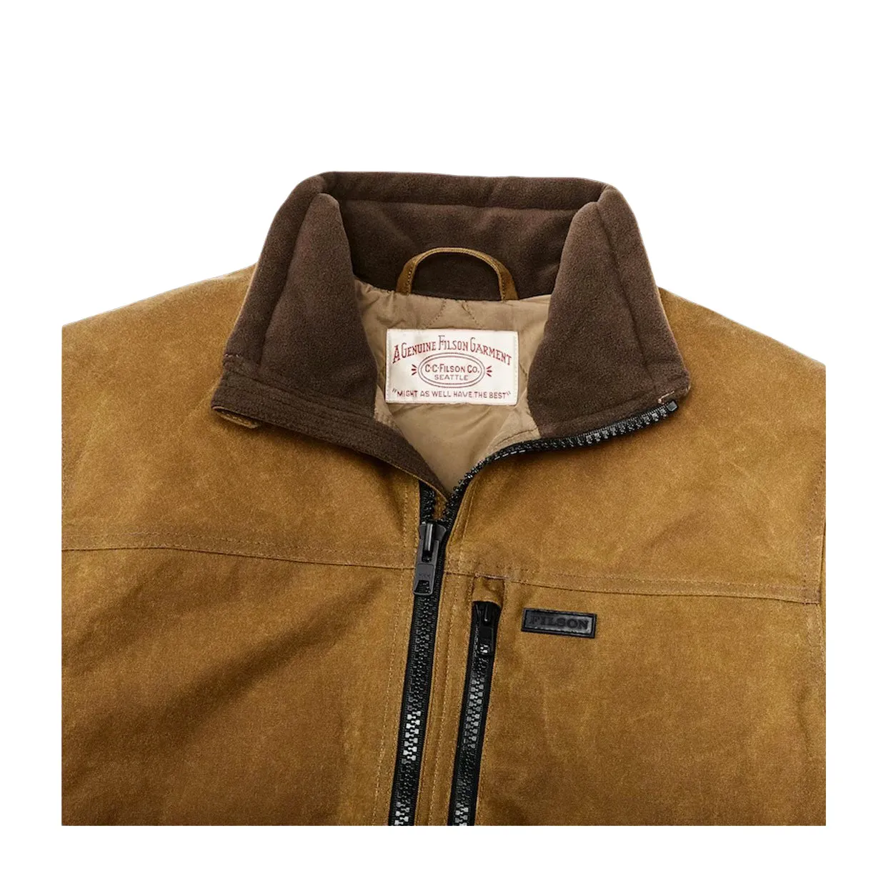 Giubbino Uomo FIlson Tin Cloth Primaloft Marrone