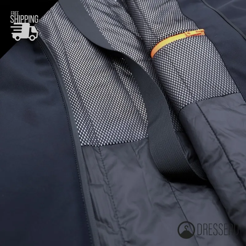 Giubbotto Uomo Dresserd Invernale Tessuto Tecnico Impermeabile con Cappuccio