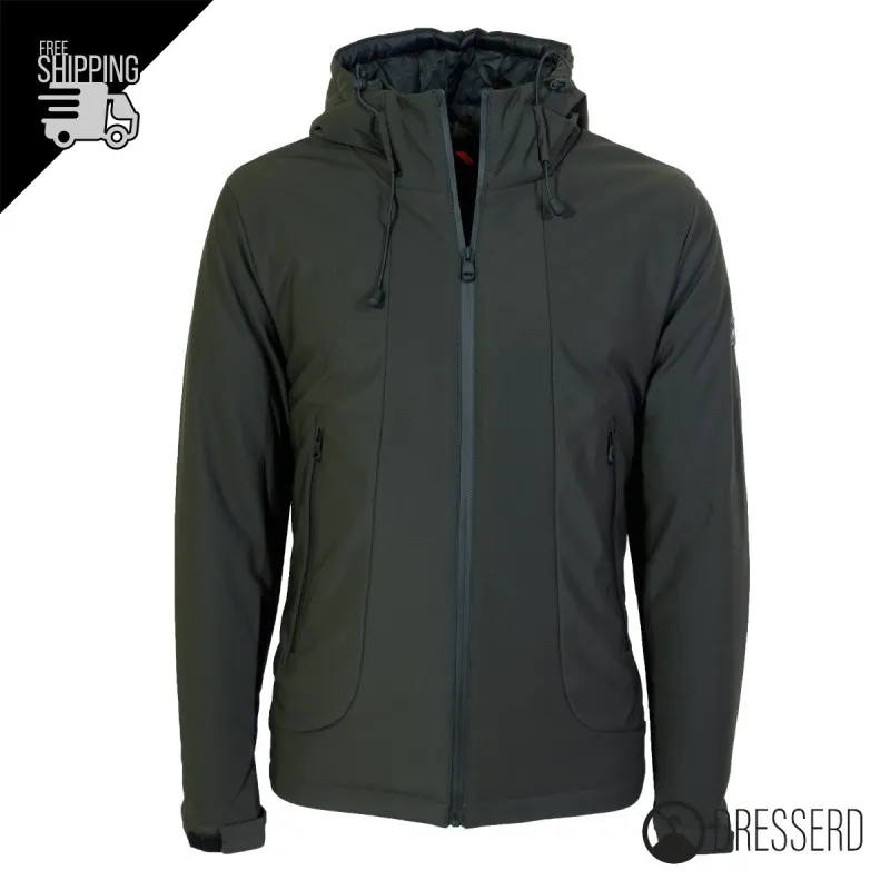 Giubbotto Uomo Dresserd Invernale Tessuto Tecnico Impermeabile con Cappuccio