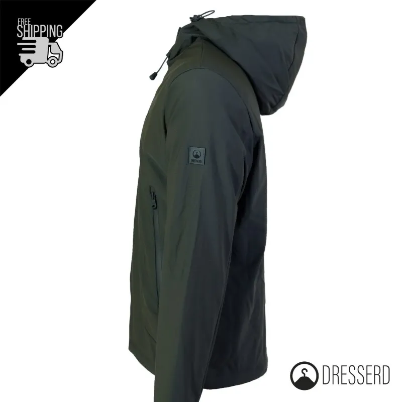 Giubbotto Uomo Dresserd Invernale Tessuto Tecnico Impermeabile con Cappuccio