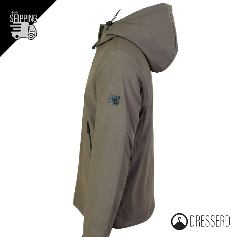 Giubbotto Uomo Dresserd Invernale Tessuto Tecnico Impermeabile con Cappuccio