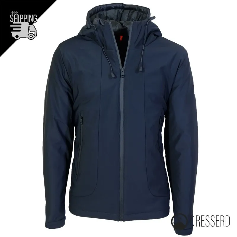 Giubbotto Uomo Dresserd Invernale Tessuto Tecnico Impermeabile con Cappuccio