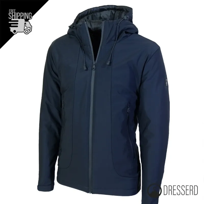 Giubbotto Uomo Dresserd Invernale Tessuto Tecnico Impermeabile con Cappuccio