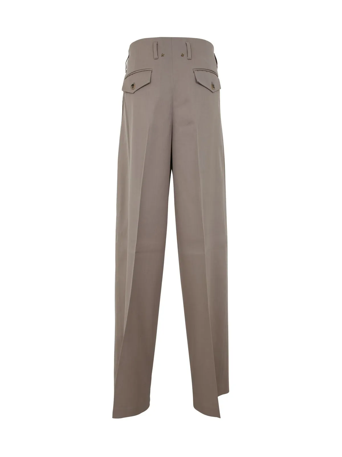 GOLDEN GOOSE Pantaloni a gamba larga in lana light dry