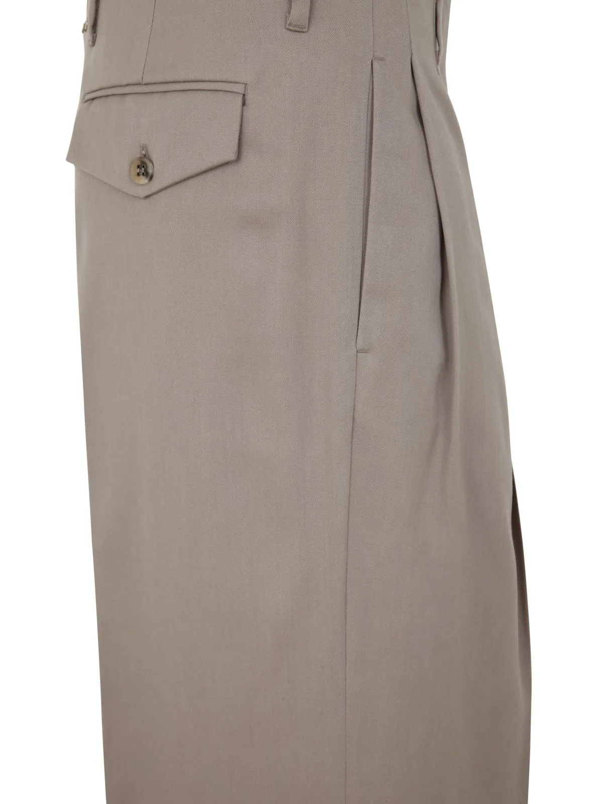 GOLDEN GOOSE Pantaloni a gamba larga in lana light dry