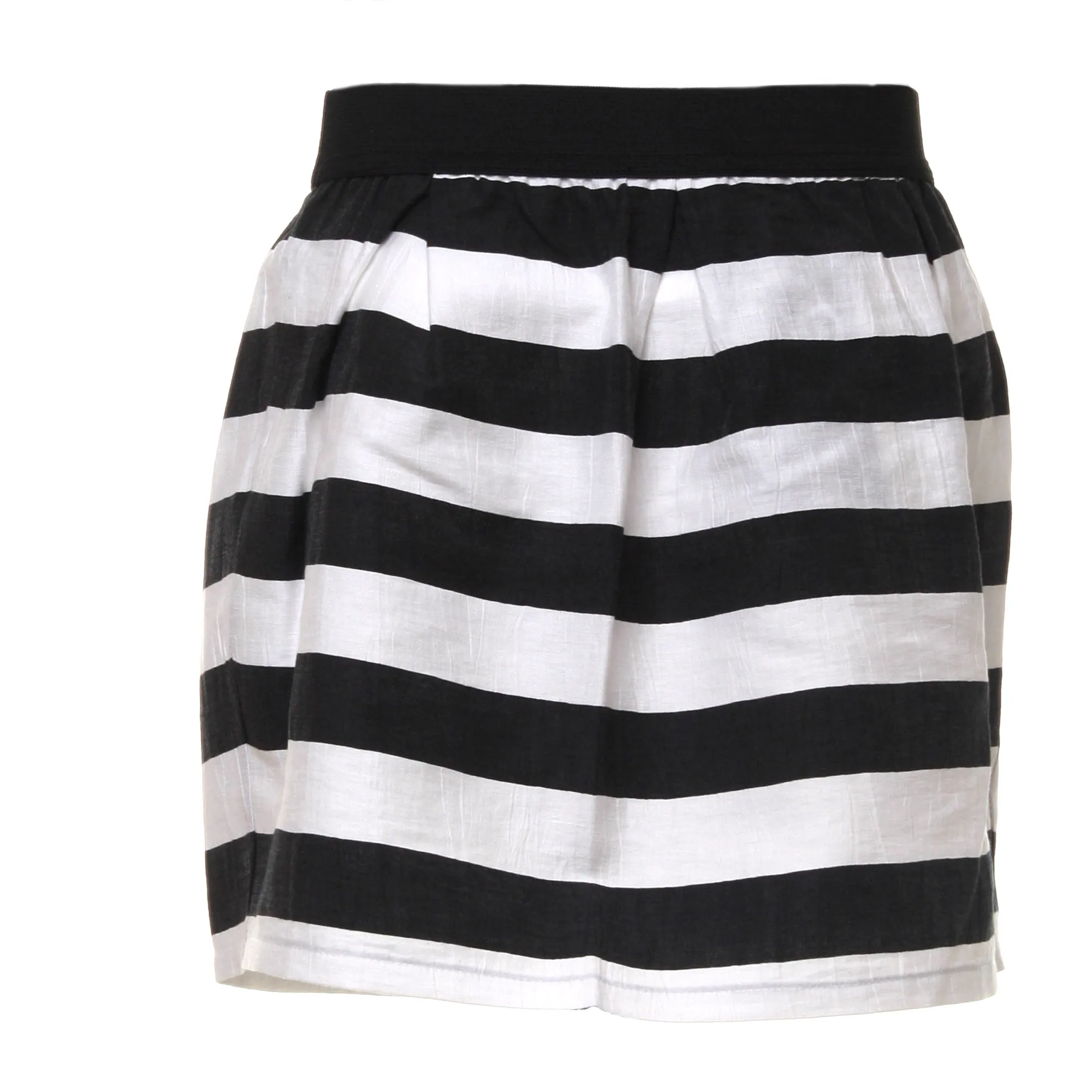 Gonna Sailor Striped Bianca E Blu In Shantung