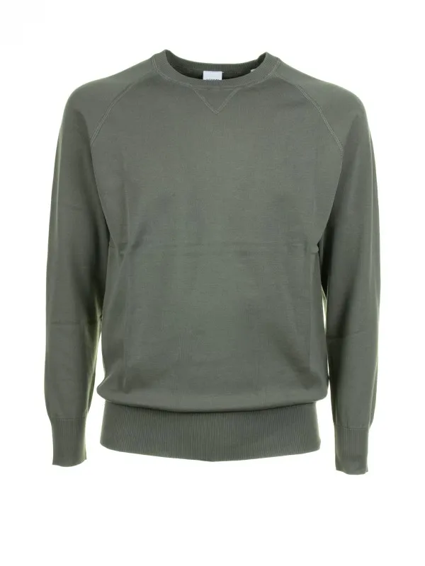 Green crew neck sweater