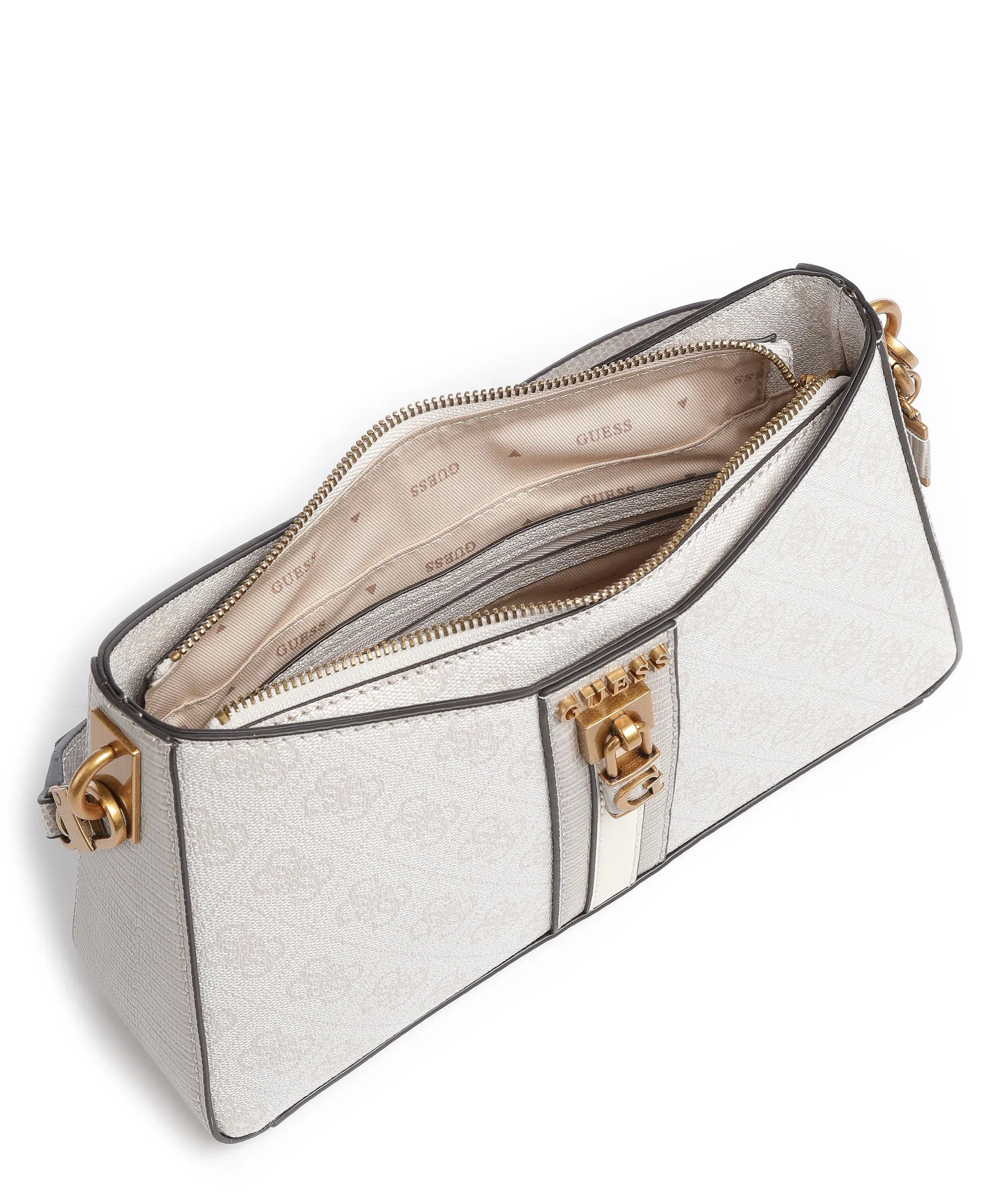  Guess Ginevra Borsa a spalla pelle sintetica beige  