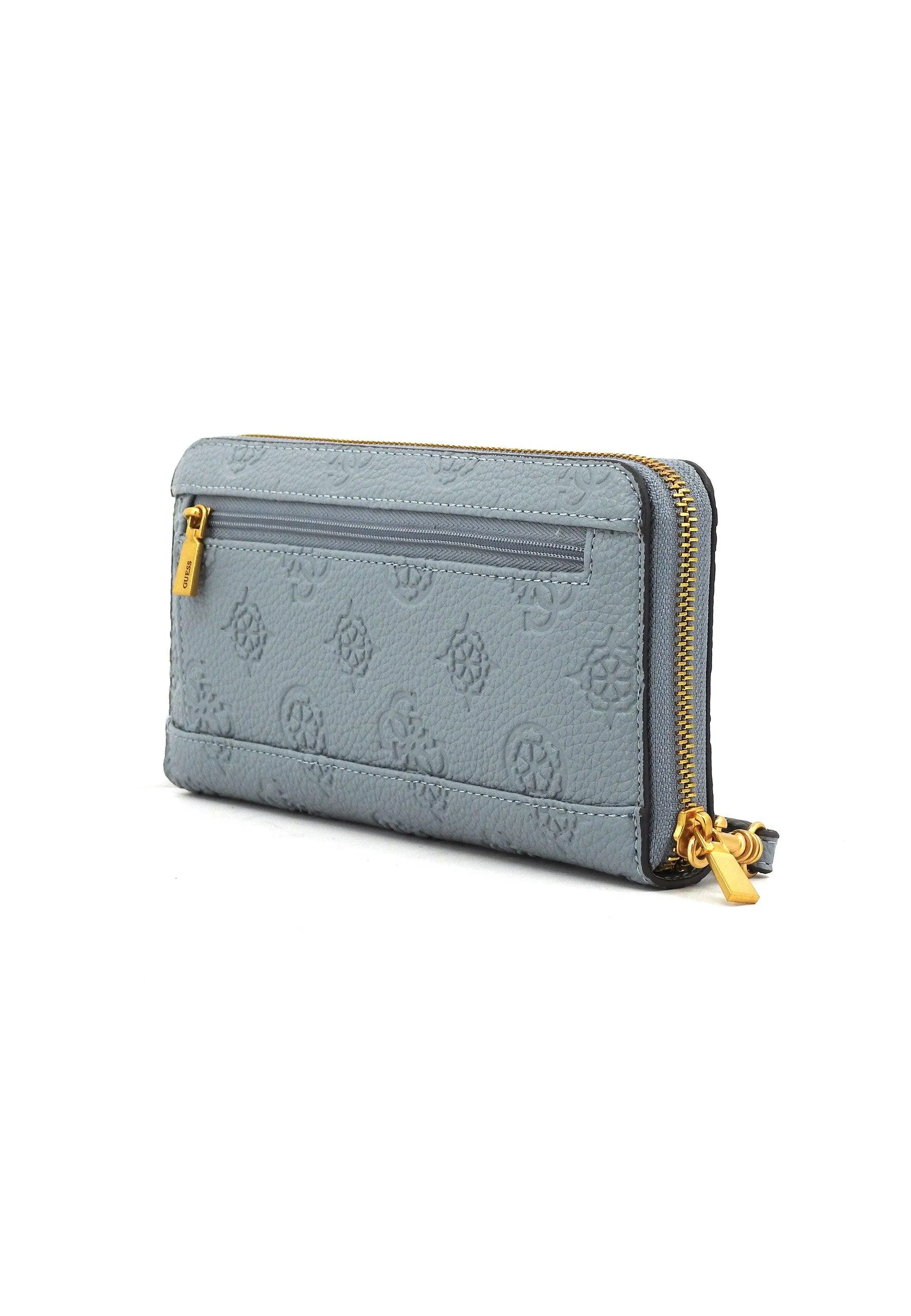 GUESS Izzy Peony Portafoglio Donna Denim Logo PD920946