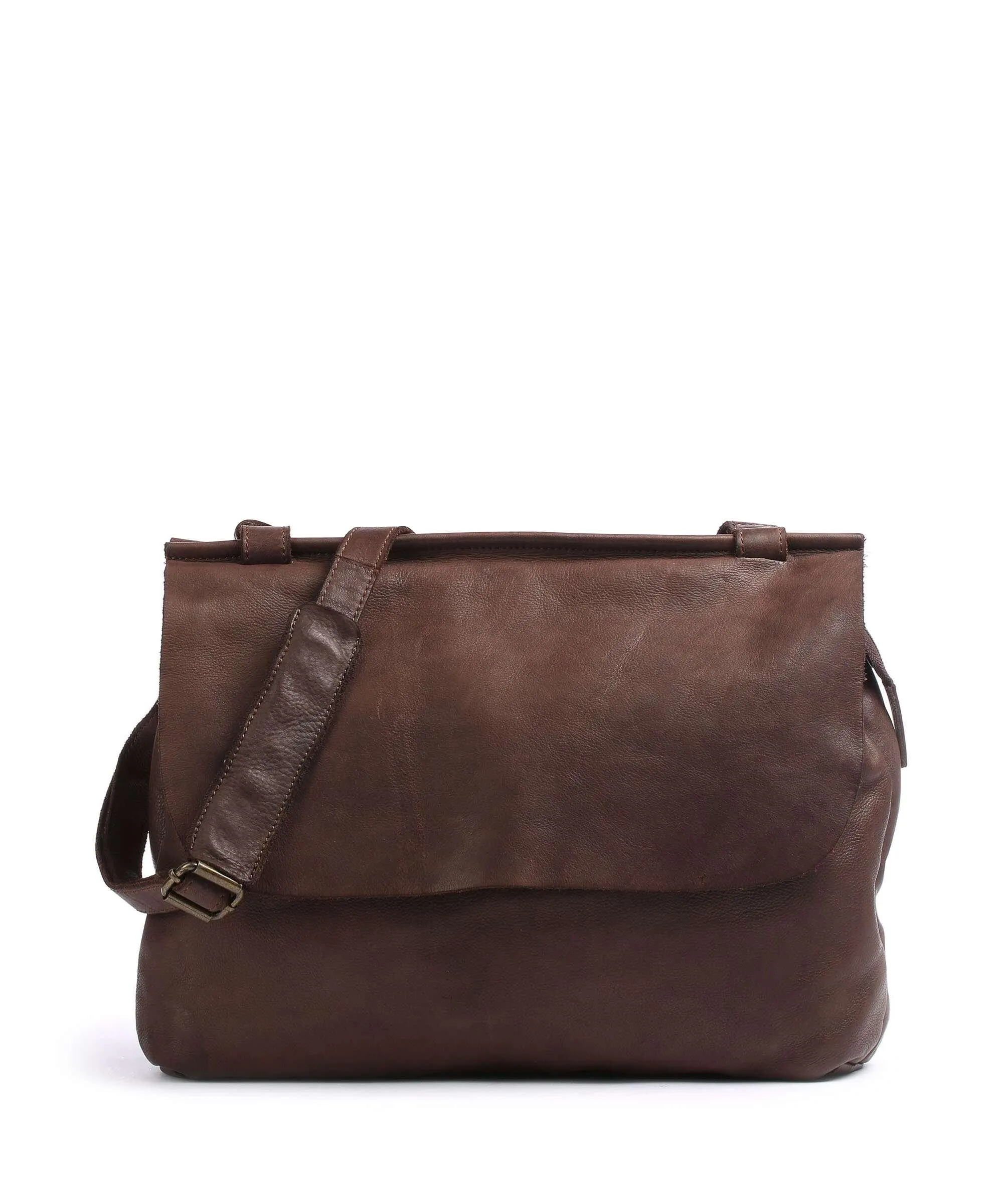  Harold's Submarine Borsa messenger pelle bovina marrone scuro  