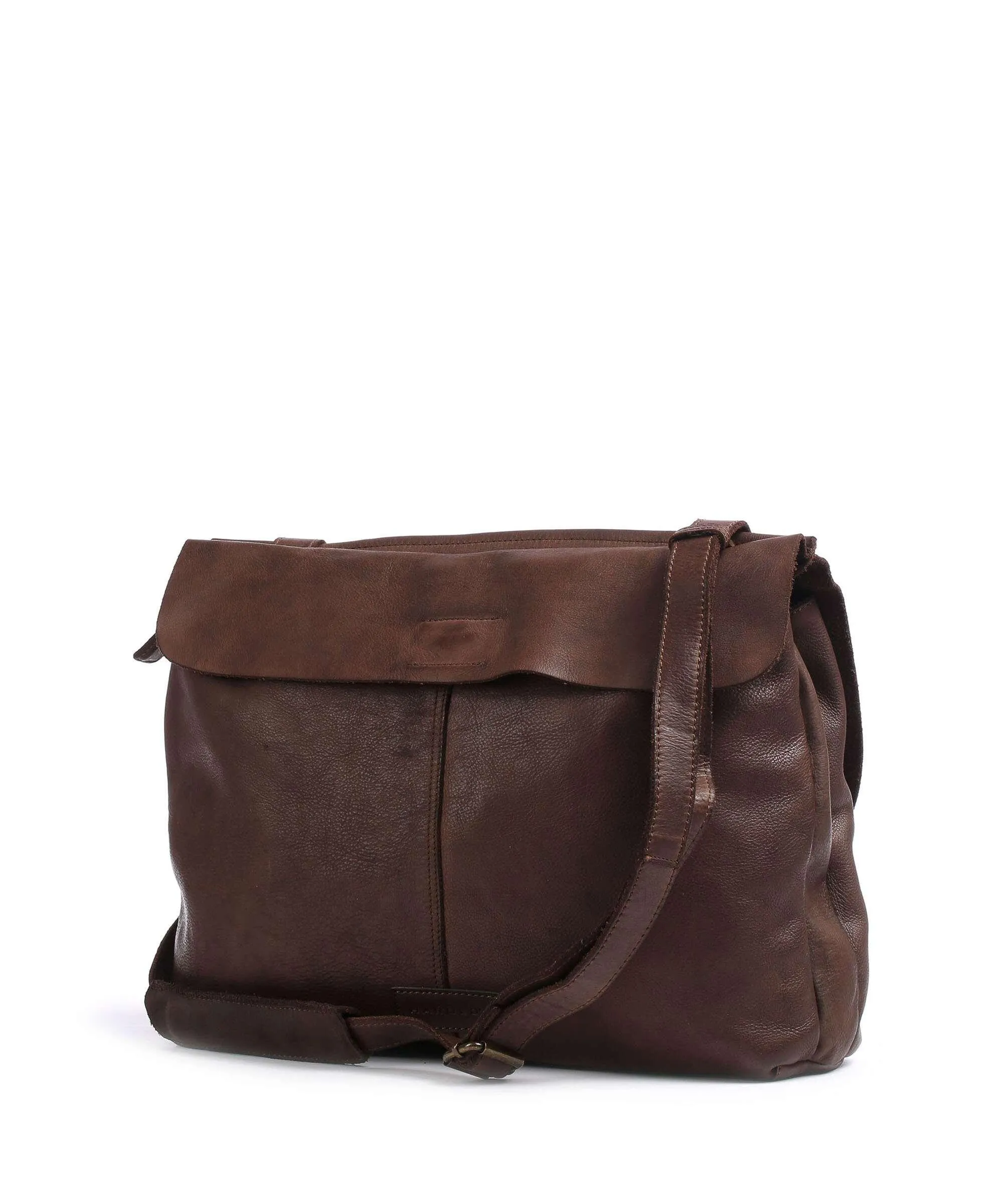  Harold's Submarine Borsa messenger pelle bovina marrone scuro  
