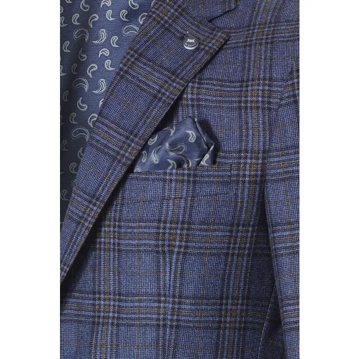 Henk ter Horst blazer a quadri in lana vergine Blu
