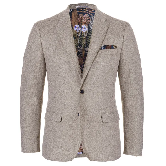 Henk ter Horst - Giacca in lana dal taglio moderno Beige
