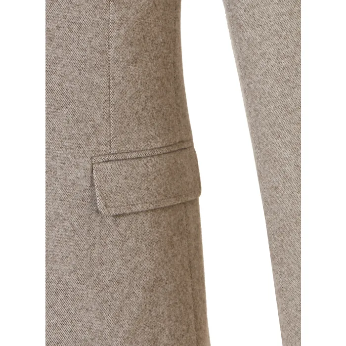 Henk ter Horst - Giacca in lana dal taglio moderno Beige