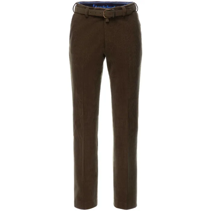 Henk ter Horst pantaloni Trelana in velluto a coste elasticizzato di lana Marrone