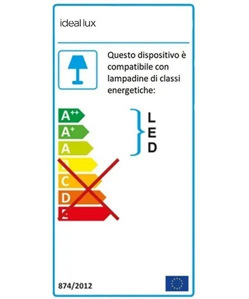 IDEAL-LUX Fly PL d35 3000K Lampada da soffitto LED 2 colori