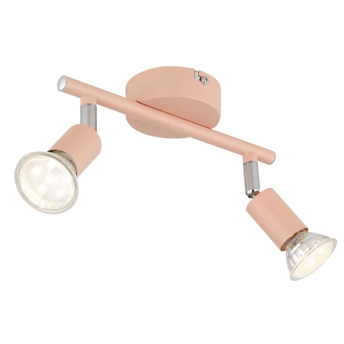 Illuminazione Globo Lighting Matrix Plafoniera, Faretto da soffitto, Applique, Faretto da parete Fucsia, 2-Luci