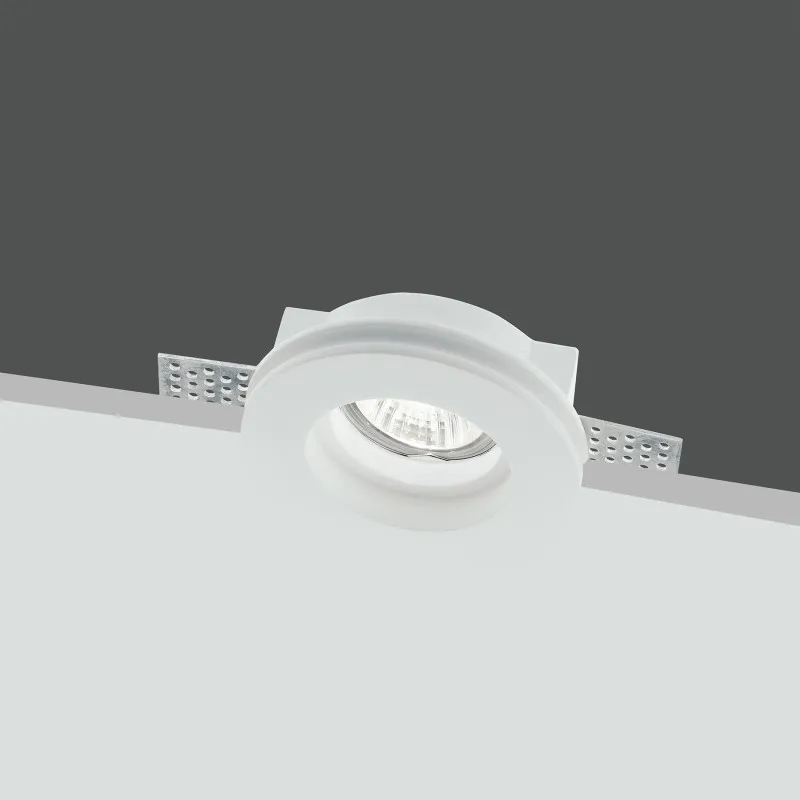 Incasso bianco 1xgu10 10x3cm