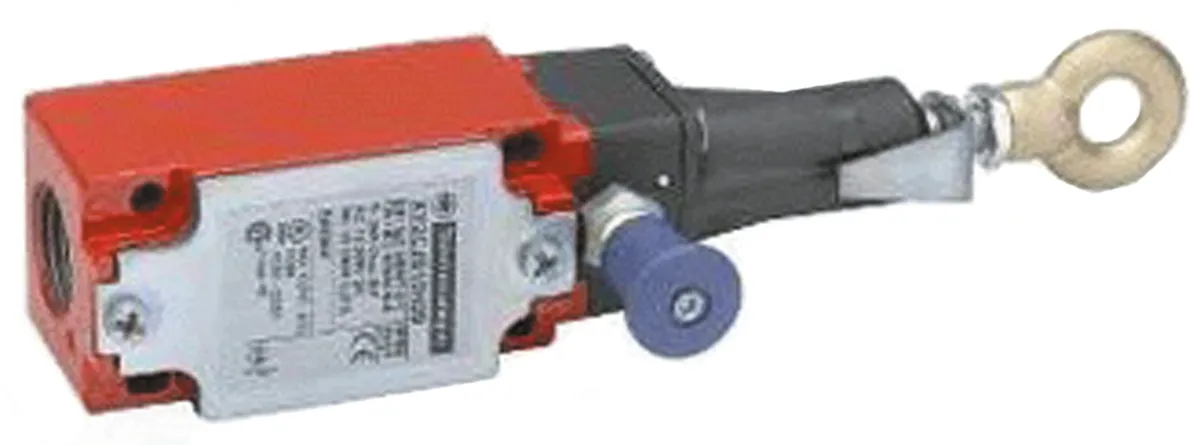 Interruttore a fune Telemecanique Sensors XY2CJ, cavo da 20m, 2NC, montaggio Lato destro, lato sinistro