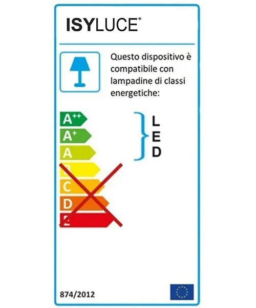 ISYLUCE Deco' Lampada da parete a Led da esterno 3 Colori