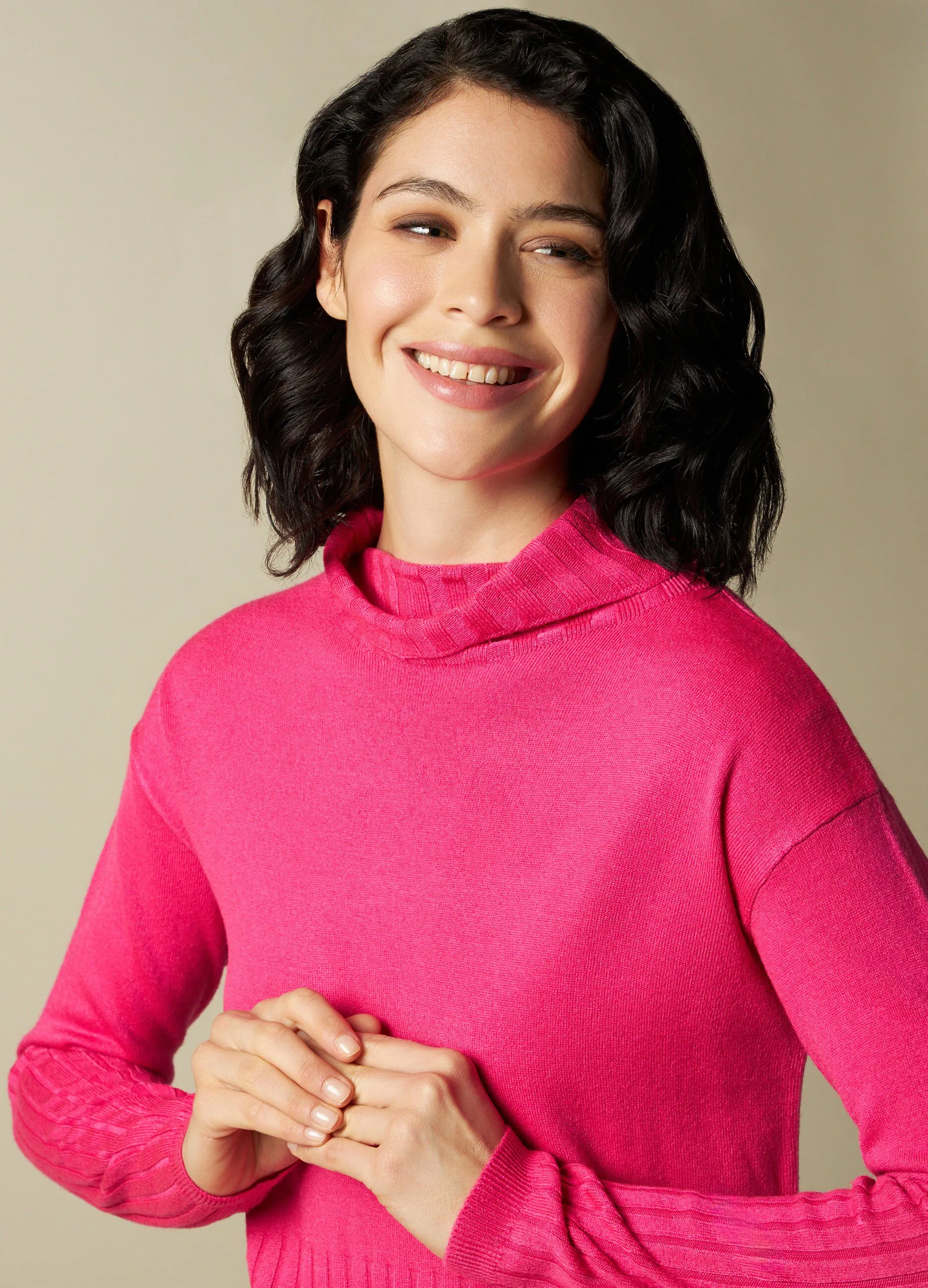 IWIE  Pullover tricot con lavorazione in costina donna