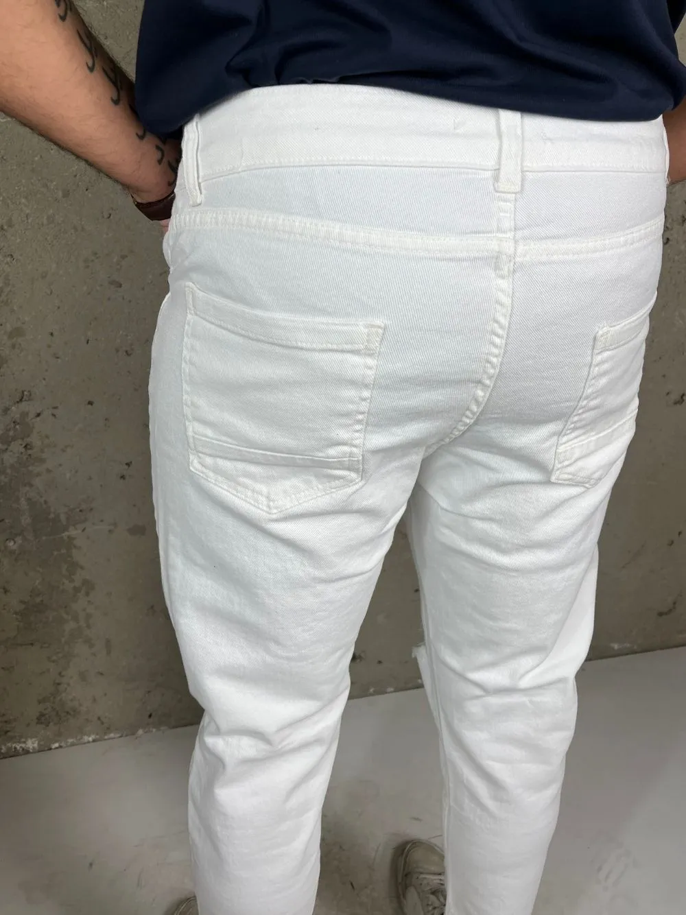 Jeans gl casual strappo ginocchio