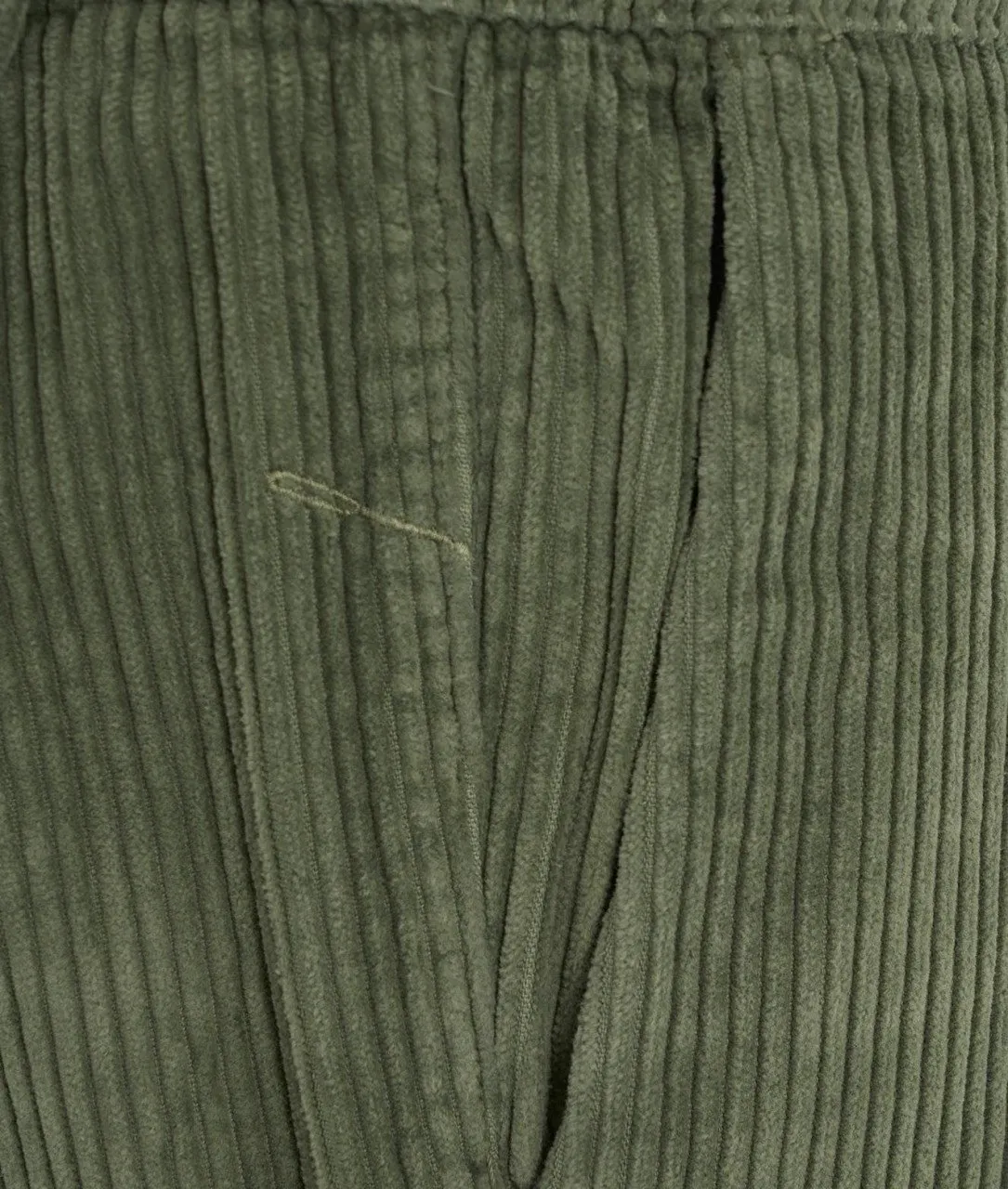 Joggers in velluto a coste verde verde