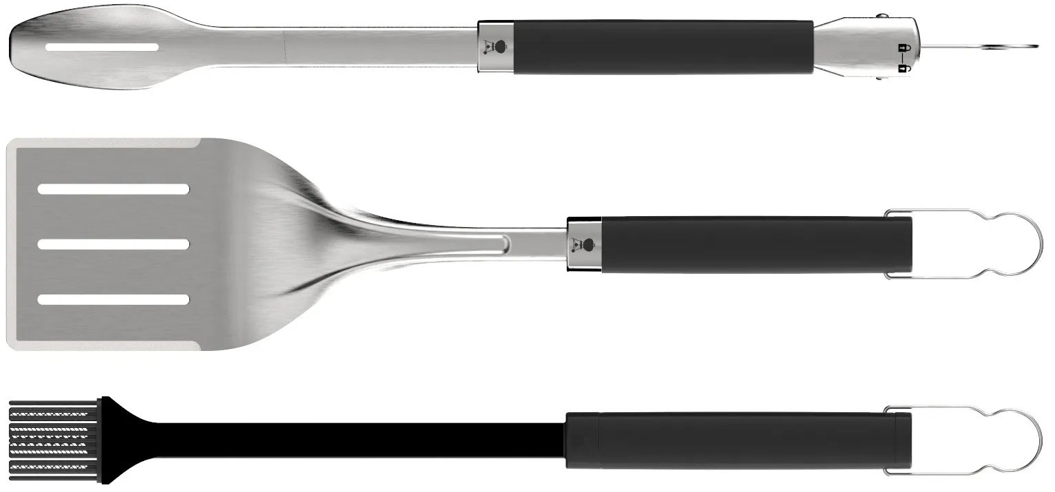 Kit barbecue Weber premium 46 cm 3 pz