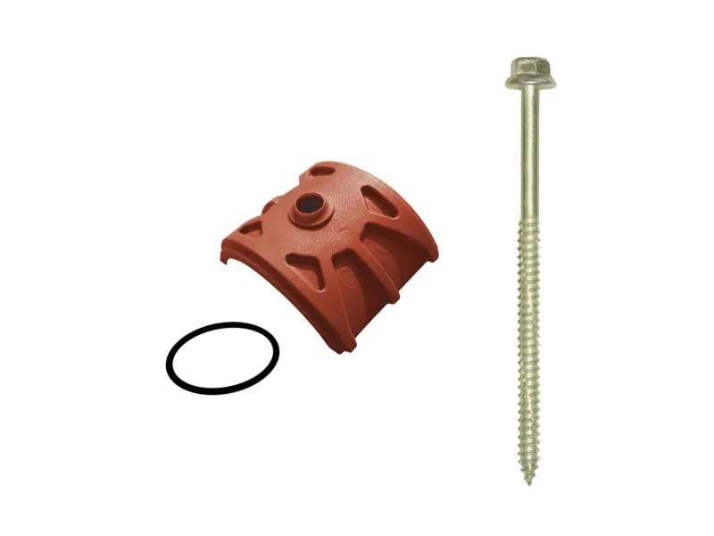 Kit fissaggio per colmo lastra tegola terracotta 10 pz