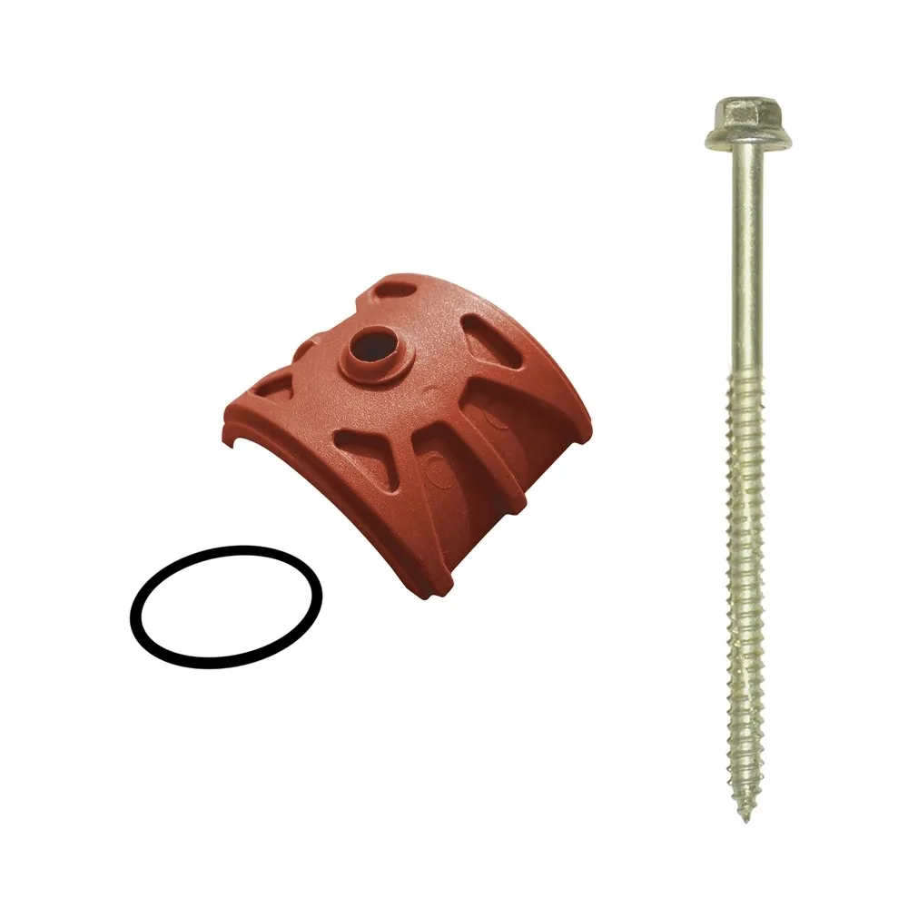 Kit fissaggio per colmo lastra tegola terracotta 10 pz