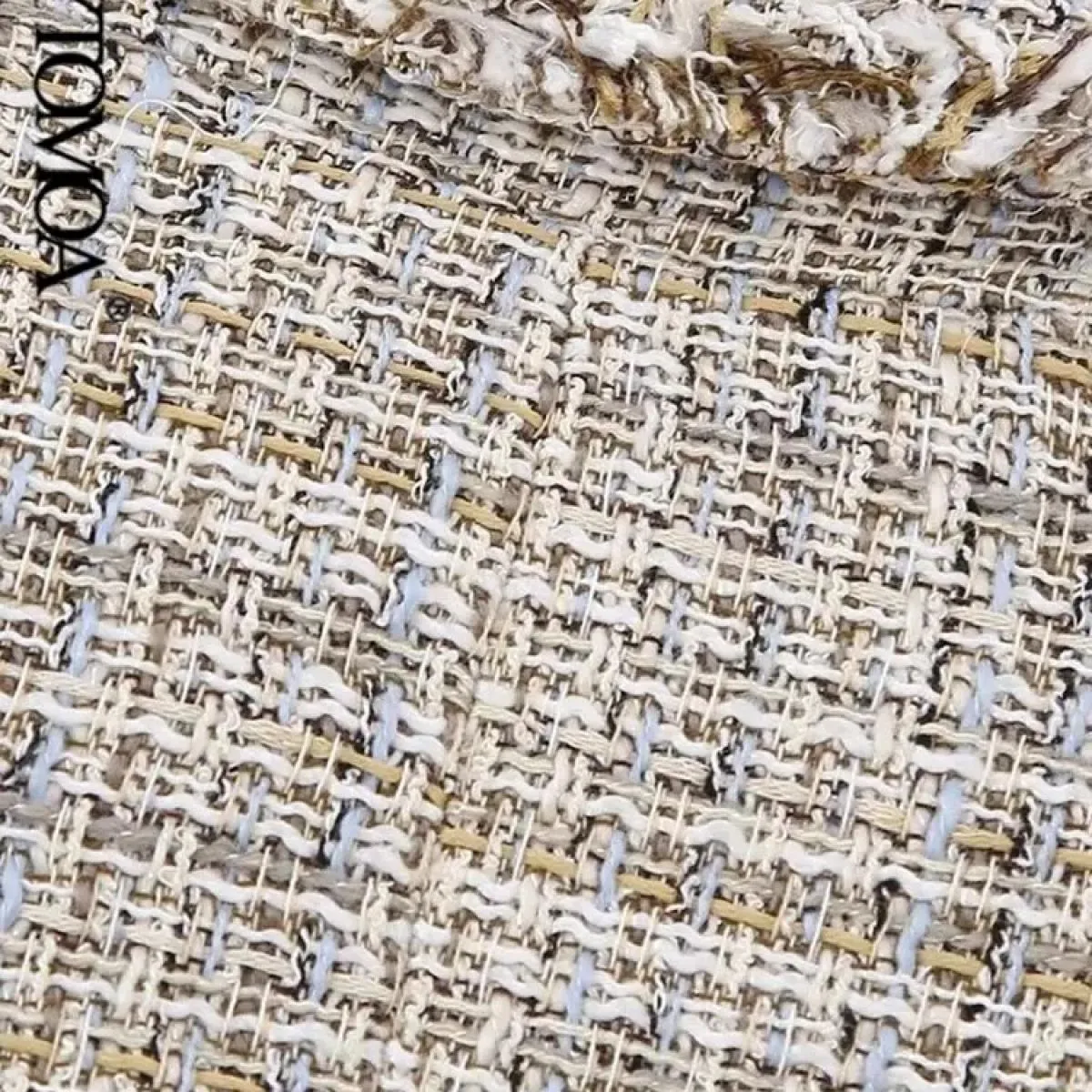Kpytomoa Cappotto da donna in tweed doppio petto moda donna Cappotto vintage a maniche lunghe sfilacciato Capispalla femminile T