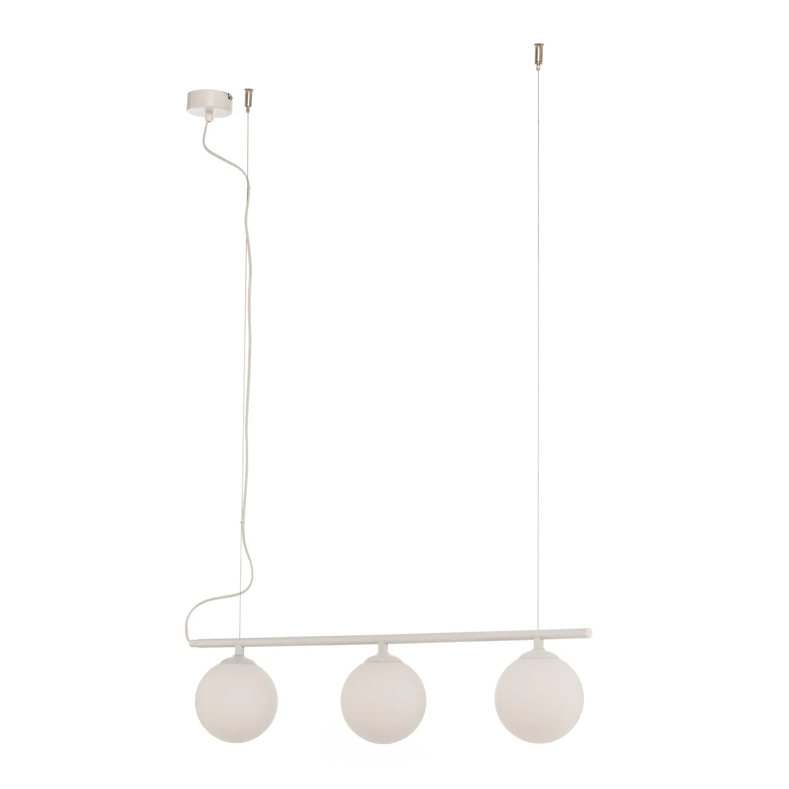 Lampada a sospensione Beryl, 3 luci, bianco