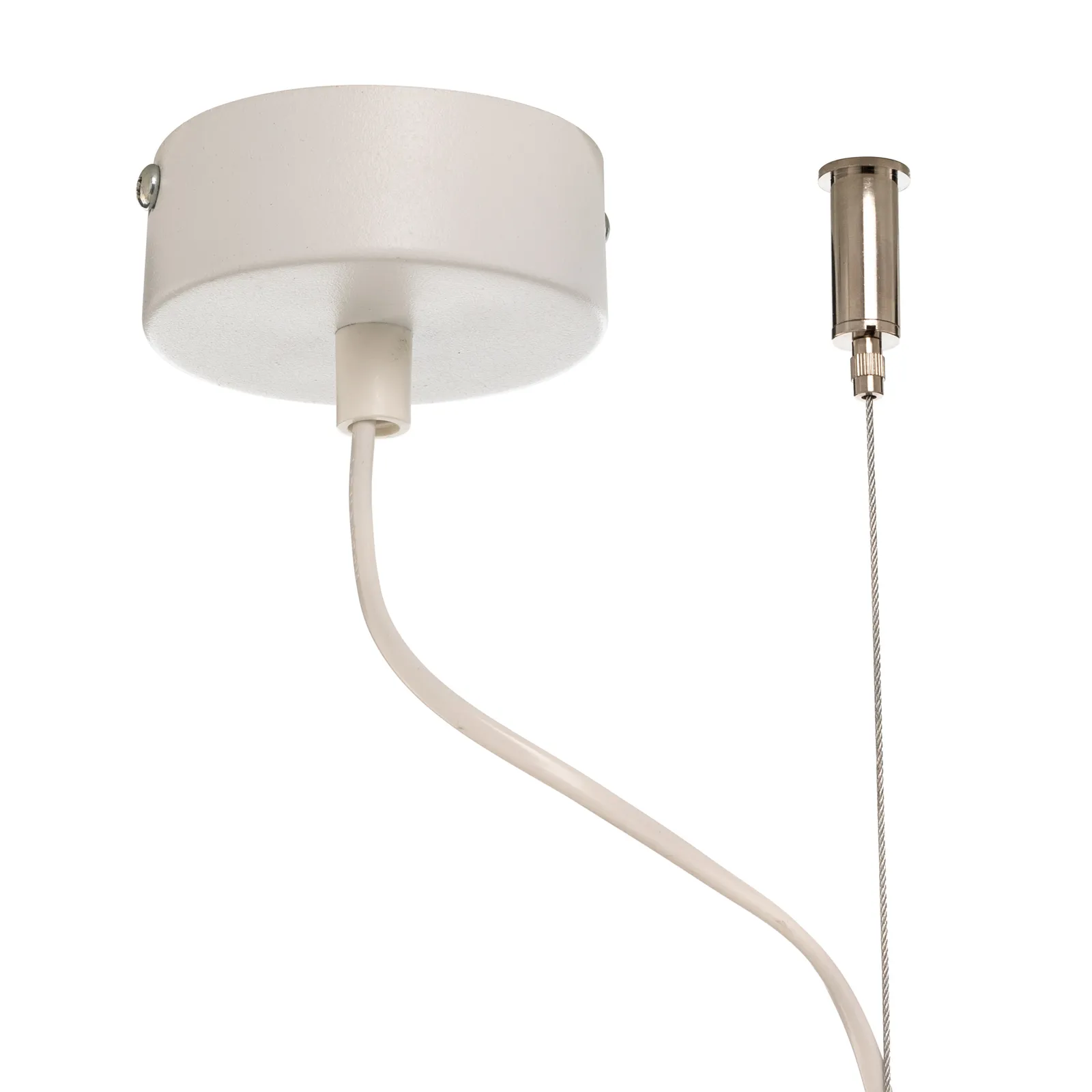 Lampada a sospensione Beryl, 3 luci, bianco