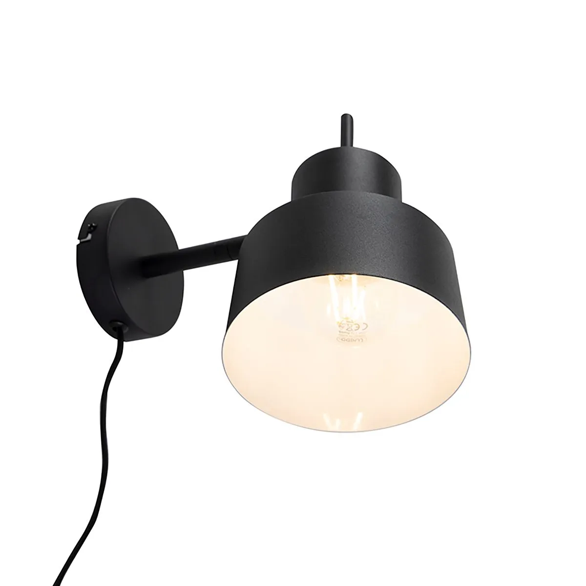 Lampada da parete intelligente nera con WiFi A60 - Chappie