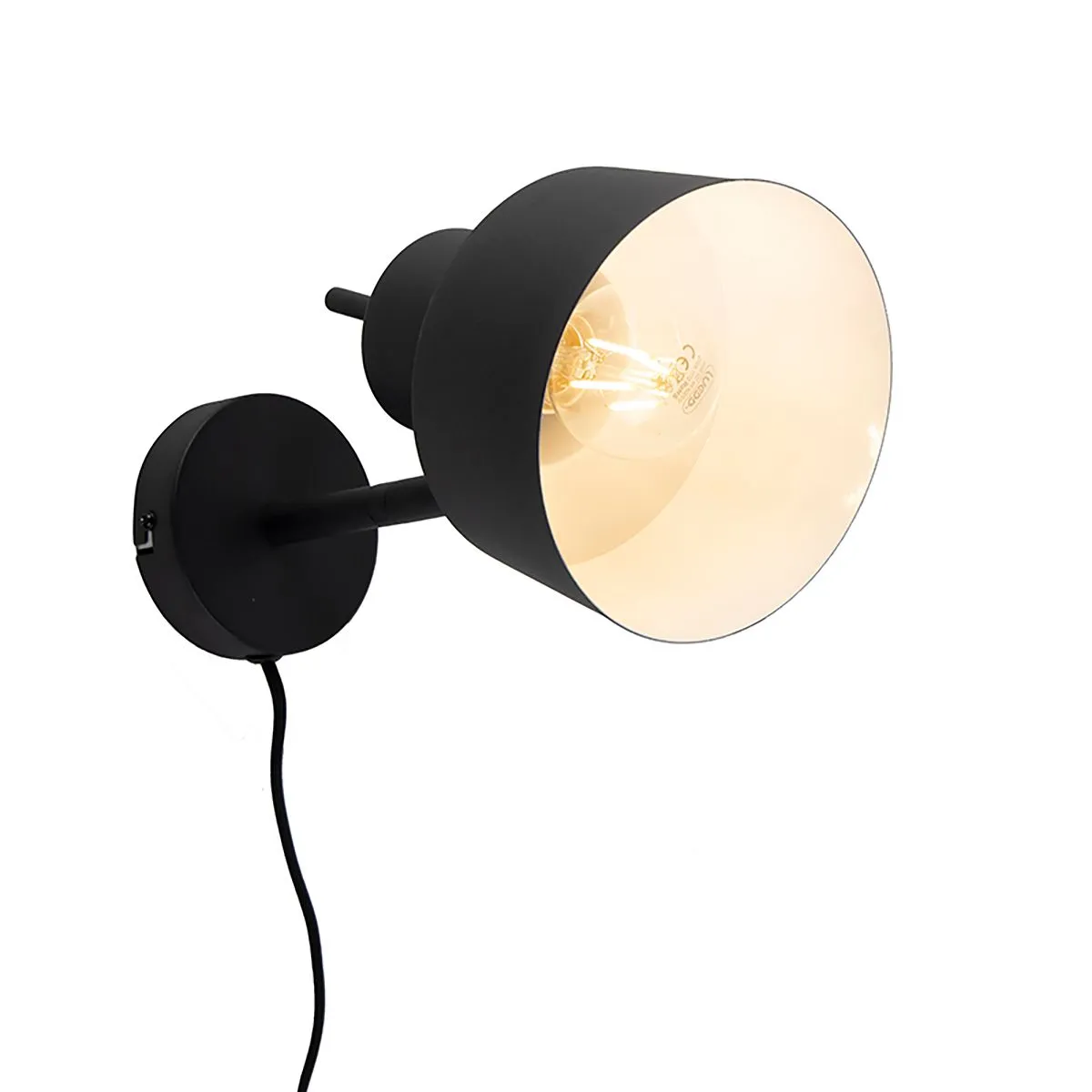 Lampada da parete intelligente nera con WiFi A60 - Chappie
