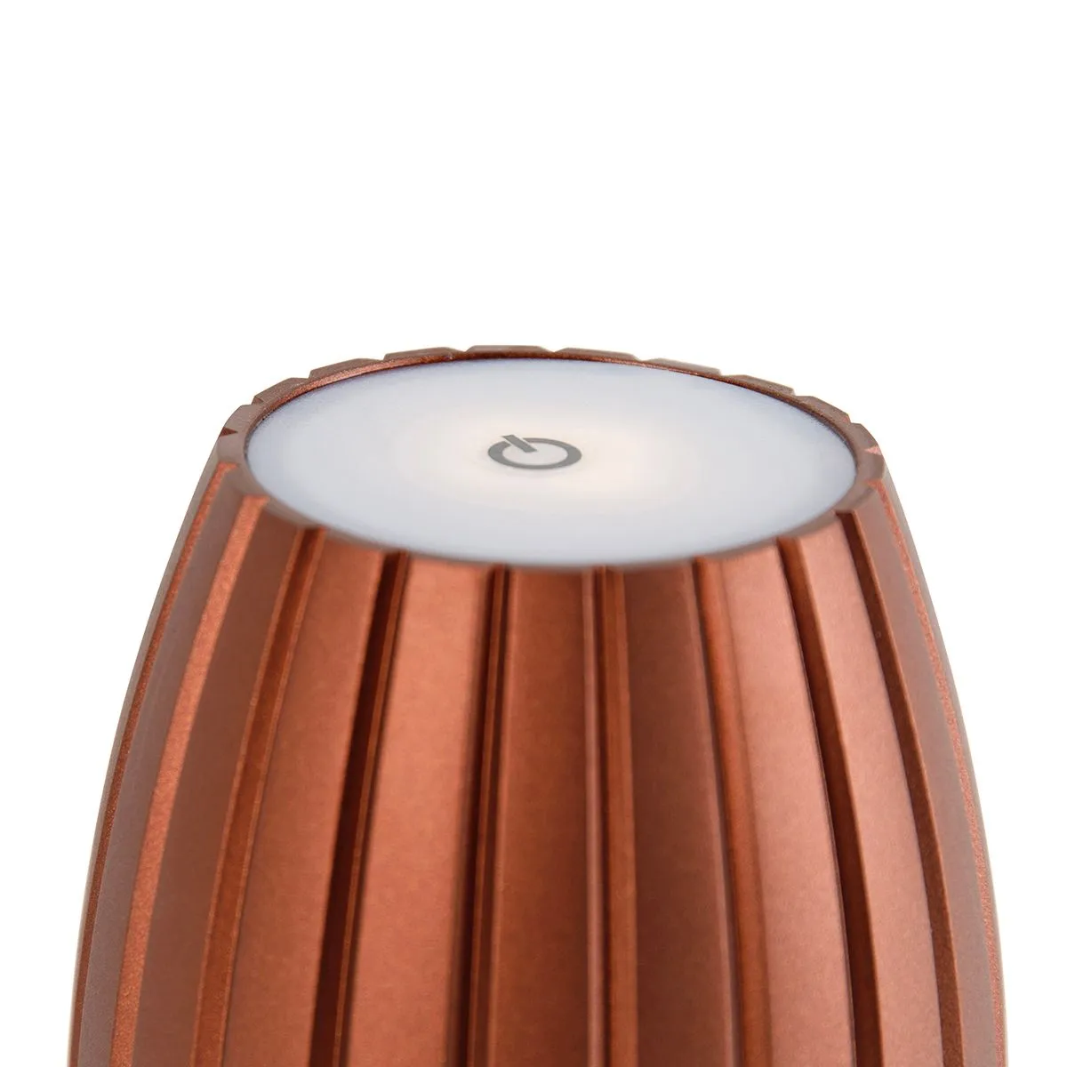 Lampada da tavolo moderna rossa dimmerabile in 3 fasi ricaricabile - Dolce