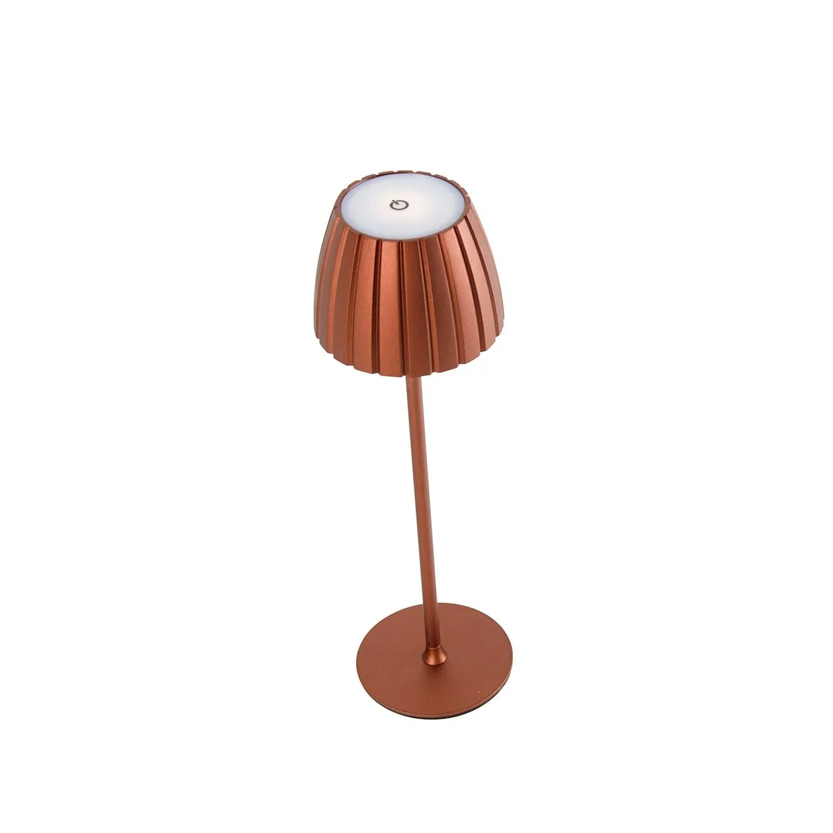 Lampada da tavolo moderna rossa dimmerabile in 3 fasi ricaricabile - Dolce