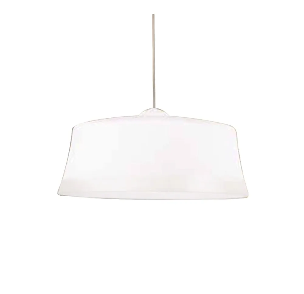 Lampadario a sospensione Granada E27 in vetro bianco Ø 40 cm
