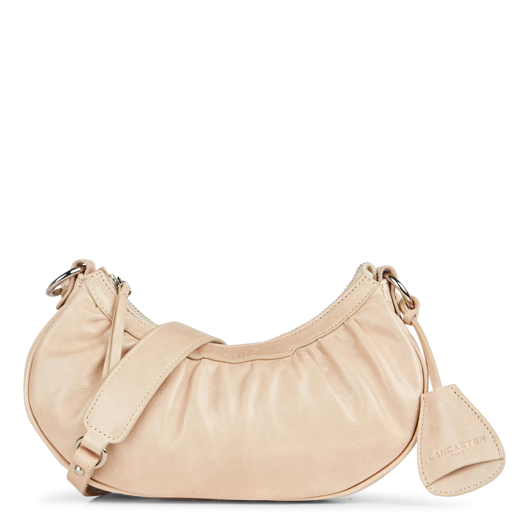  LANCASTER PARIS   RETRO & GLAM - Borsa mezza luna in pelle | Beige