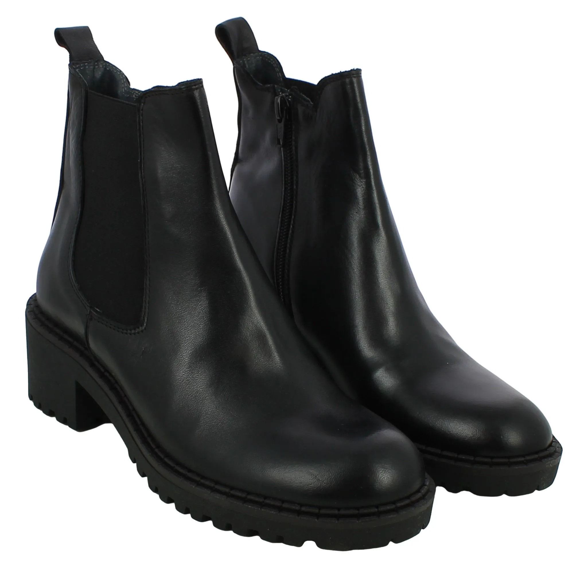 L'Angolo  Chelsea in Pelle Nera con Tacco 4 cm 