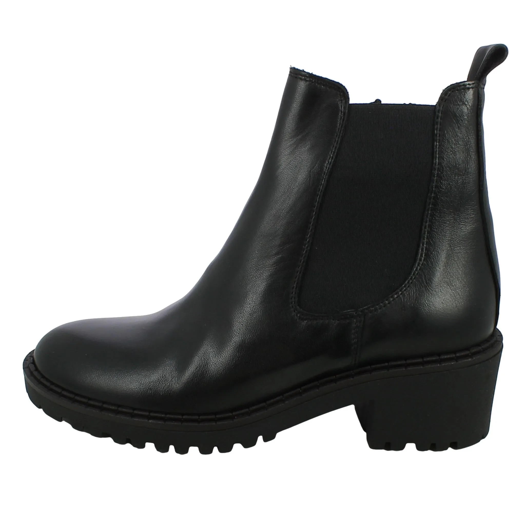 L'Angolo  Chelsea in Pelle Nera con Tacco 4 cm 