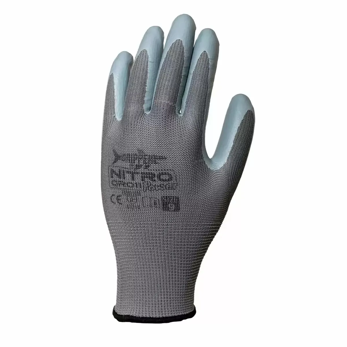 Laurus Guanti da lavoro, guanti protettivi con rivestimento in nitrile resistenti alla abrasioni e ai tagli, taglia 10