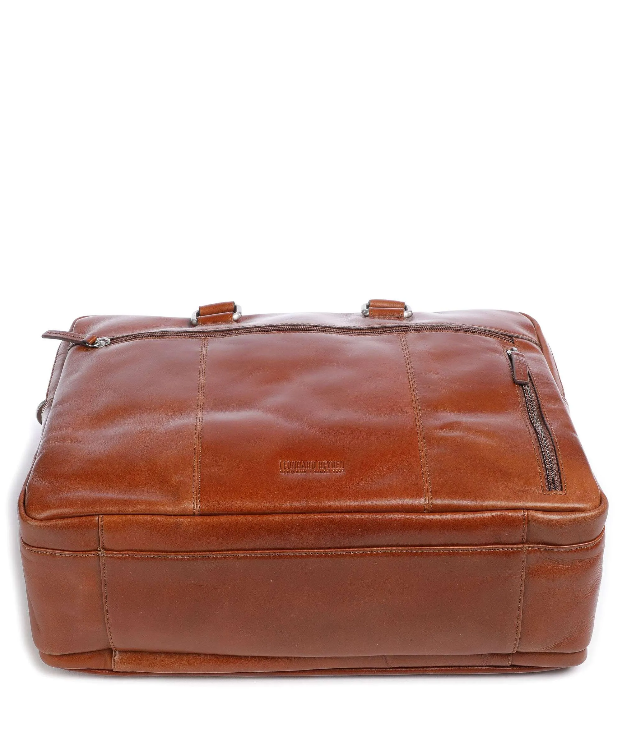  Leonhard Heyden Cambridge Cartella 15″ pelle di vacchetta finemente grana cognac  
