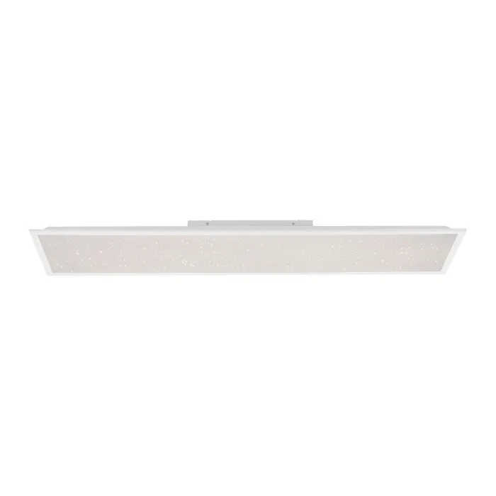 Leuchten-Direkt STARRYFLAT Plafoniera LED Bianco, 1-Luce, Telecomando
