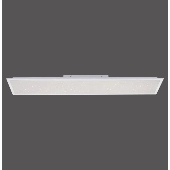 Leuchten-Direkt STARRYFLAT Plafoniera LED Bianco, 1-Luce, Telecomando