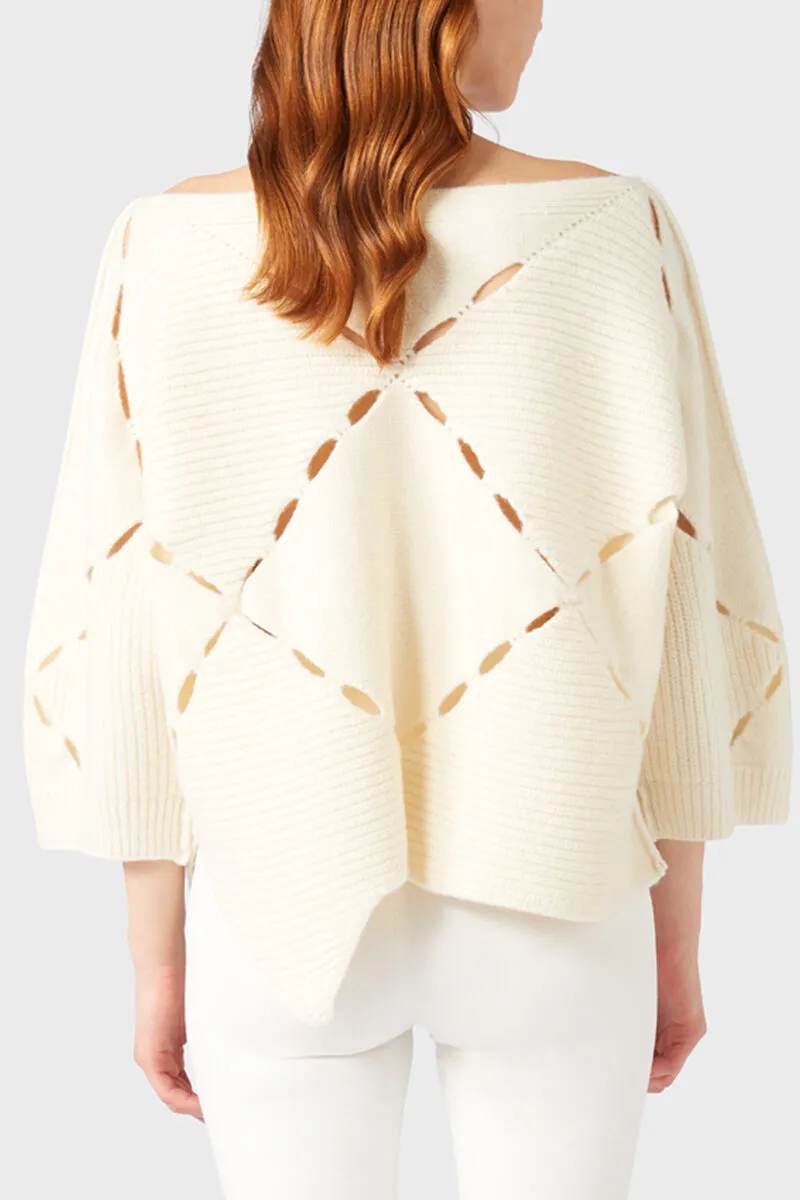 LIVIANA CONTI Maglia rombi lana