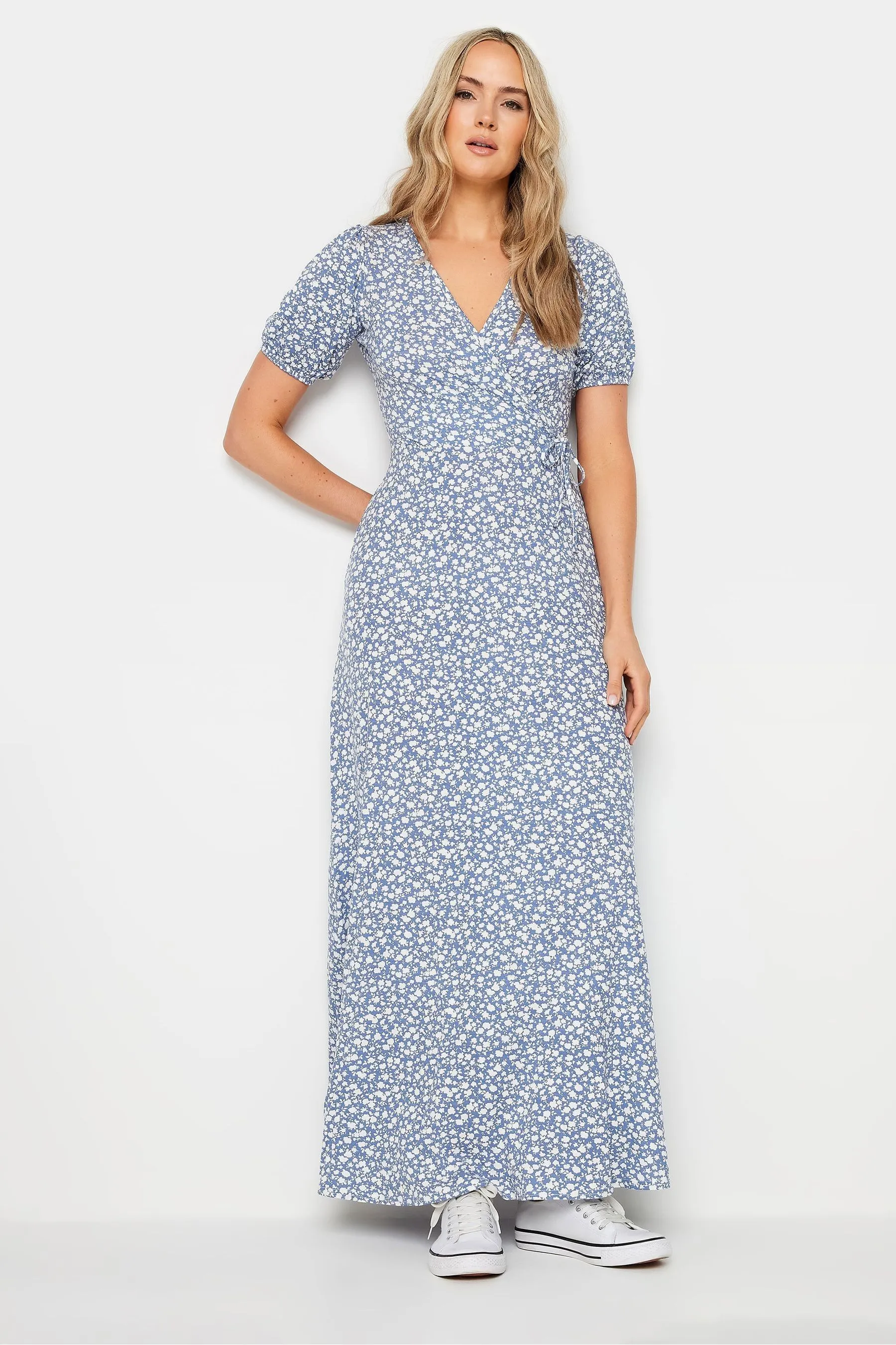 Long Tall Sally - Abito maxi a portafoglio a fiorellini