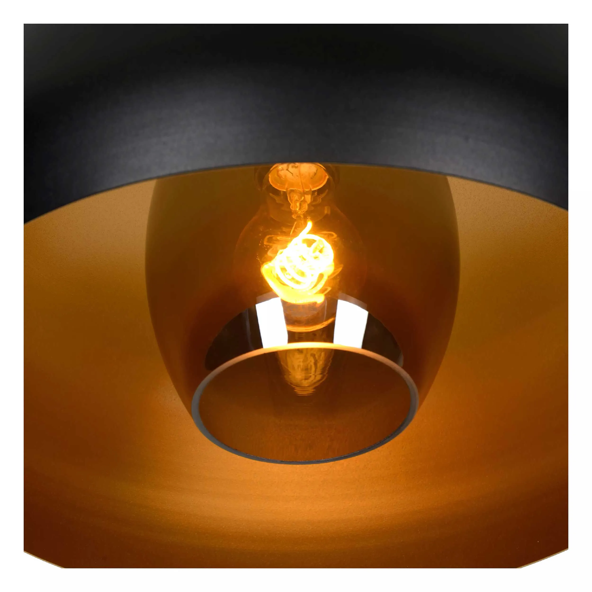 Lucide  Lampada da soffitto diffusore rotondo in acciaio a campana dalle linee moderne Sharan - 60W