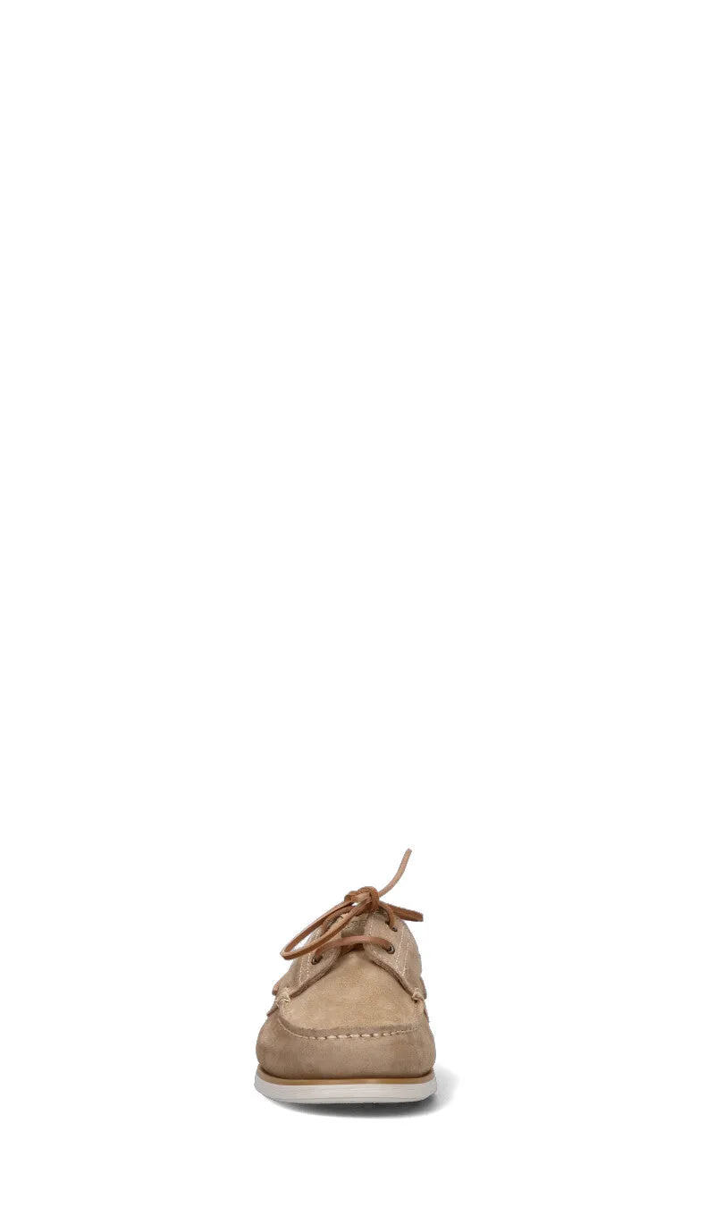 LUMBERJACK Scarpa Barca uomo beige in suede
